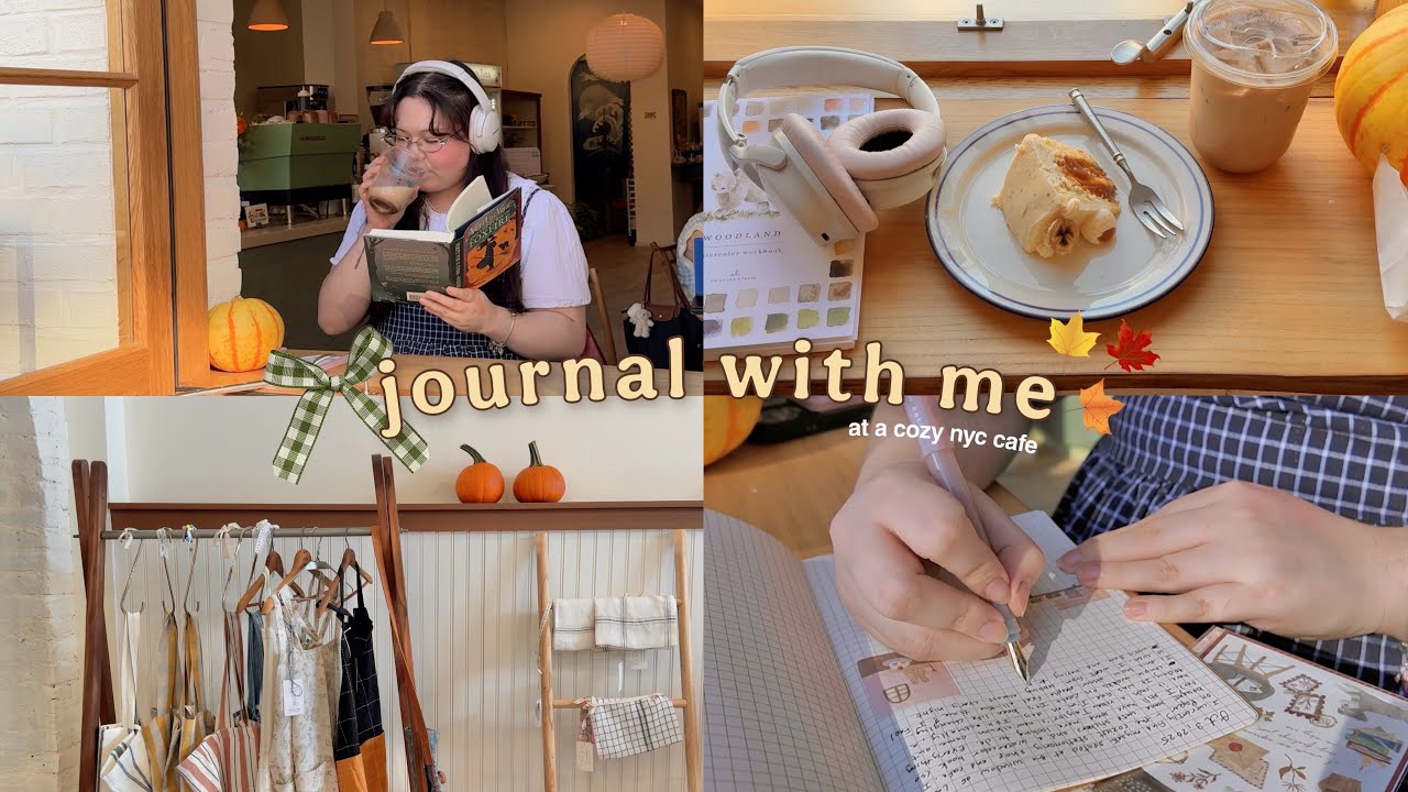 ведение дневника со мной в уютном кафе + покупка канцелярских товаров ☕️📚
