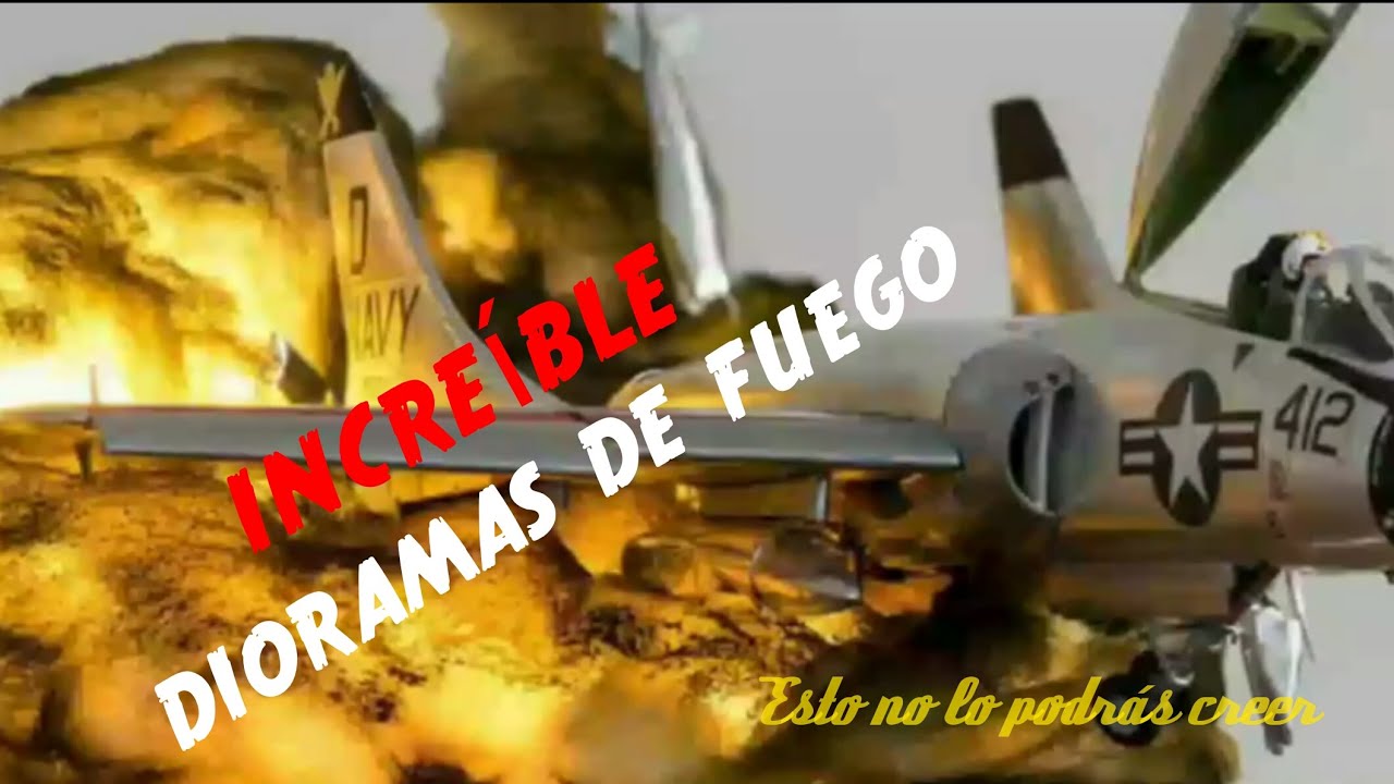 Increíbles dioramas bajo fuego ( tan real que sentirás el calor de las llamas)