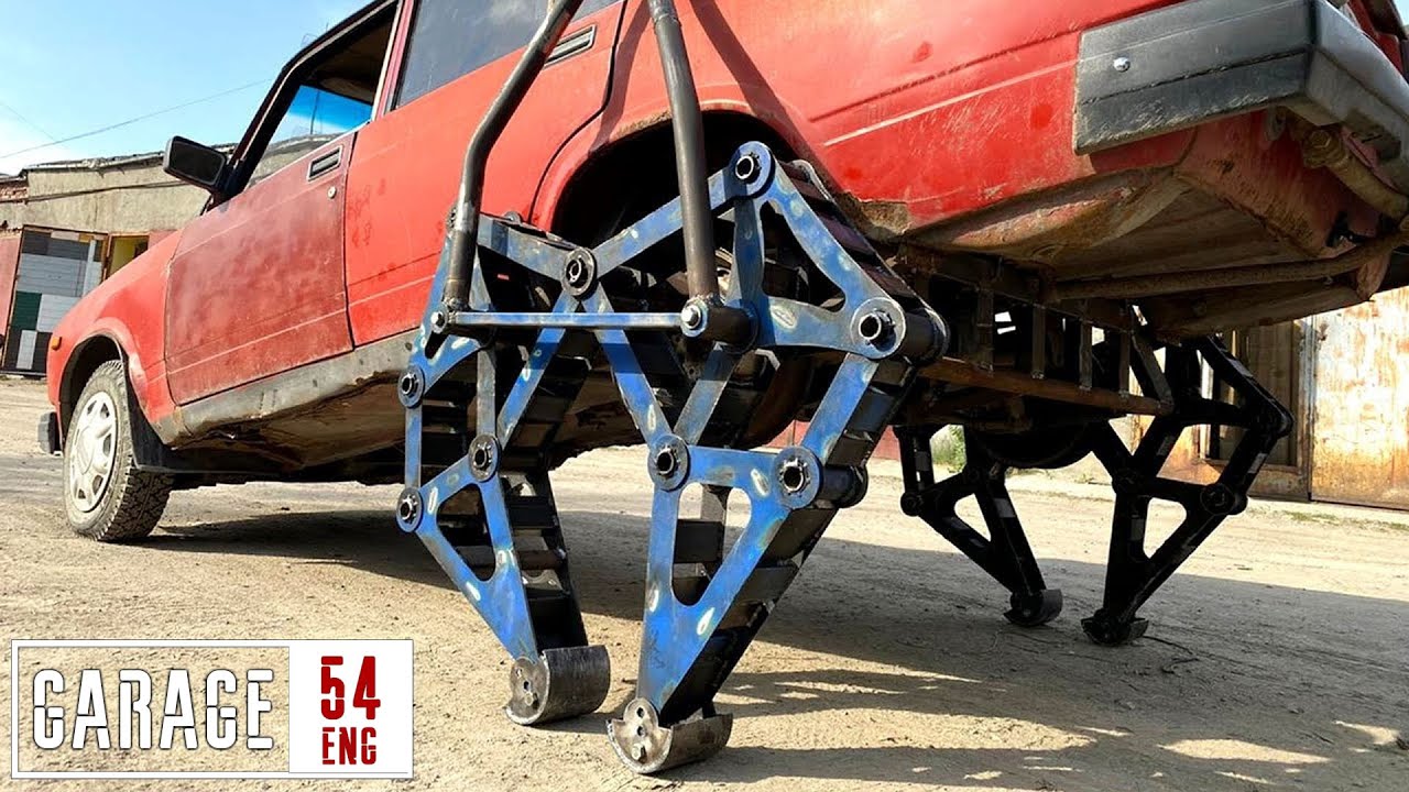 Lada-walker: we fitted legs to a car!