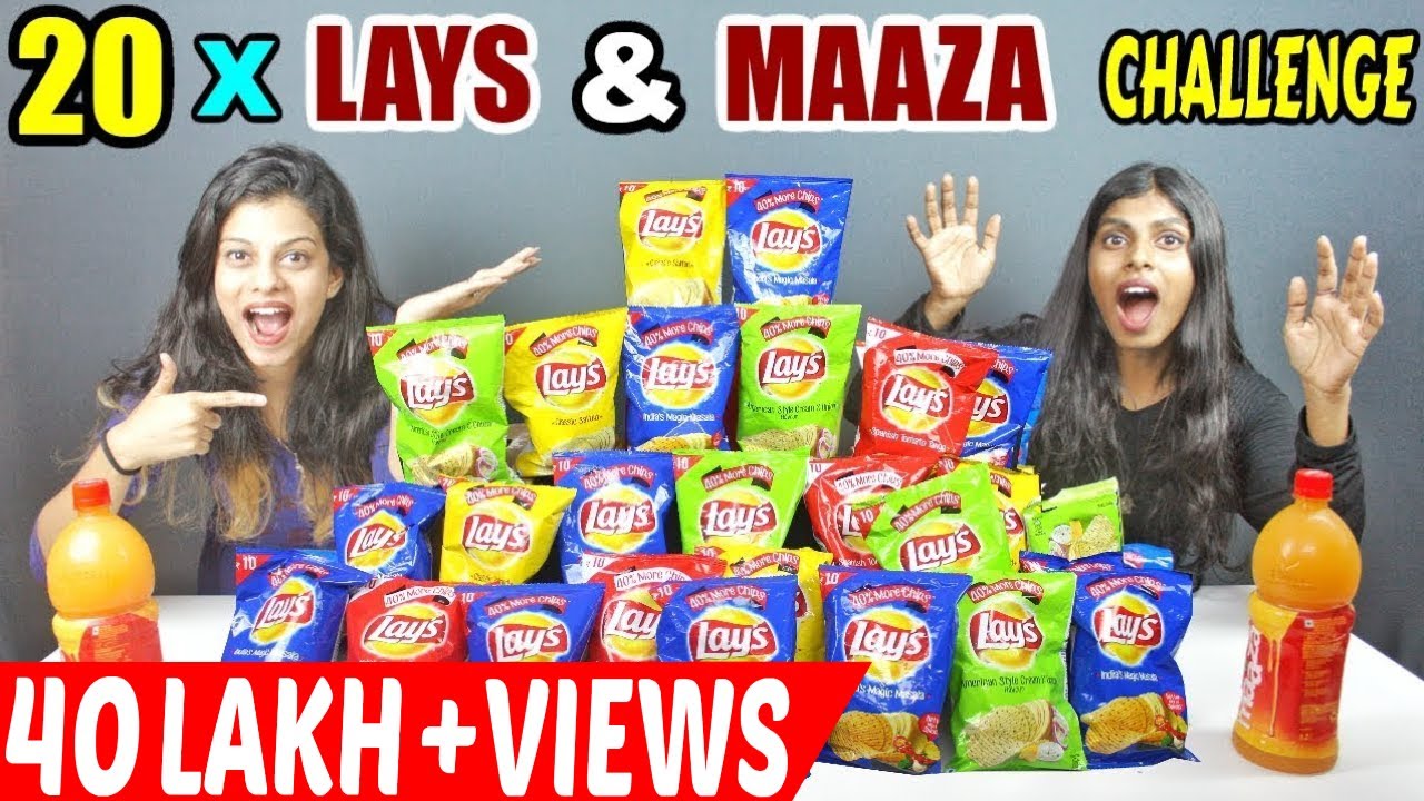 20 PACK LAYS & 2.4L MAAZA CHALLENGE |LAYS & MAAZA EATING COMPETITION|Food Challenge in India(Ep-152)