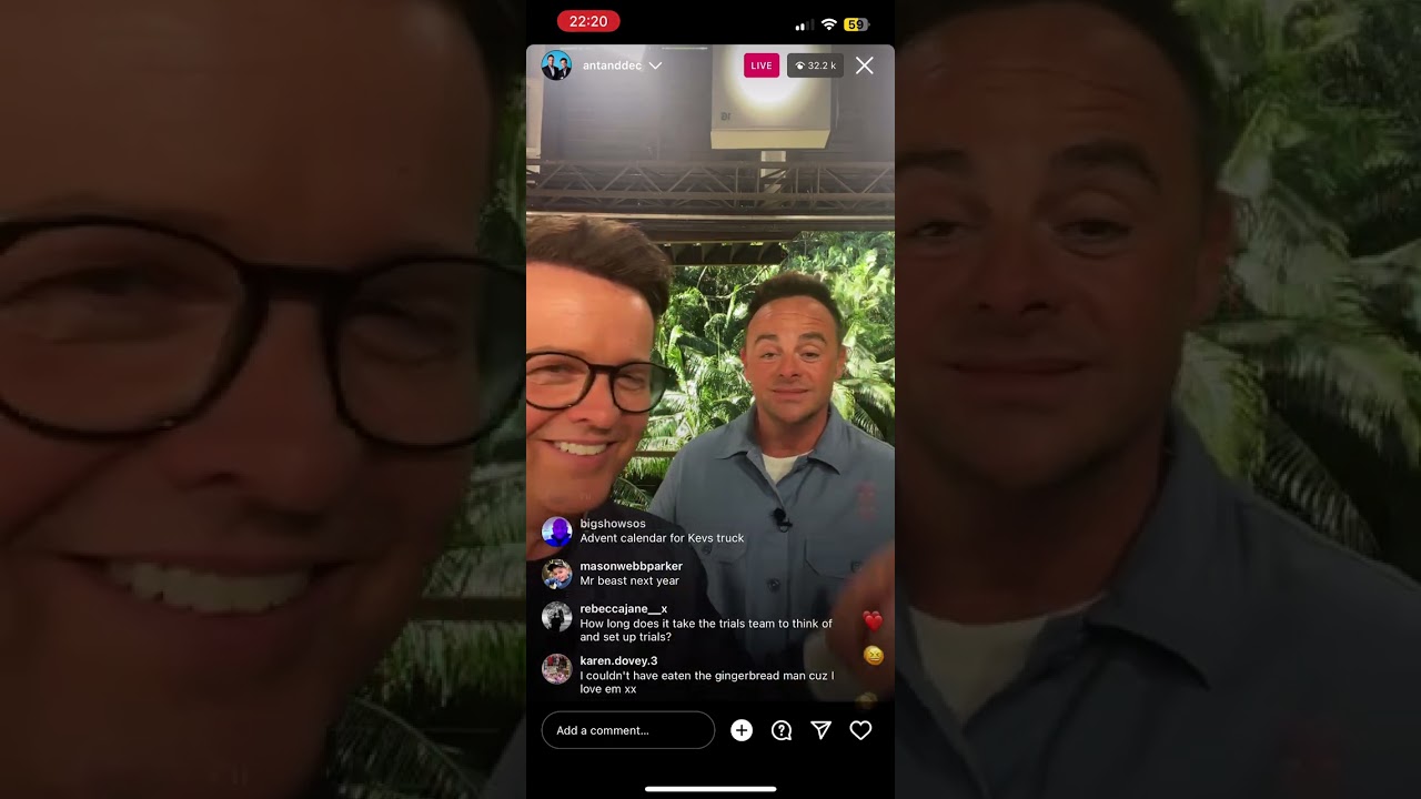 Ant and Dec Livestream: Jungle Club 30/11/23