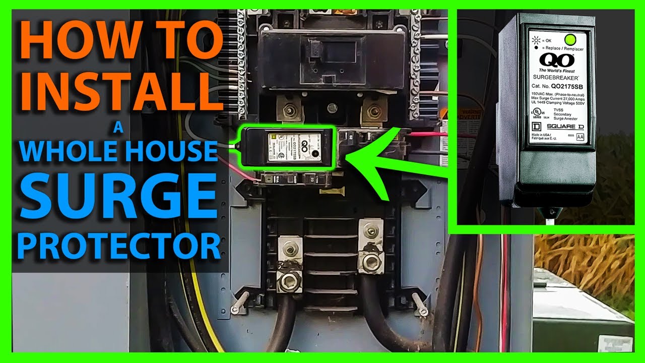 How To Install a Whole House Surge Protector in your Main Panel