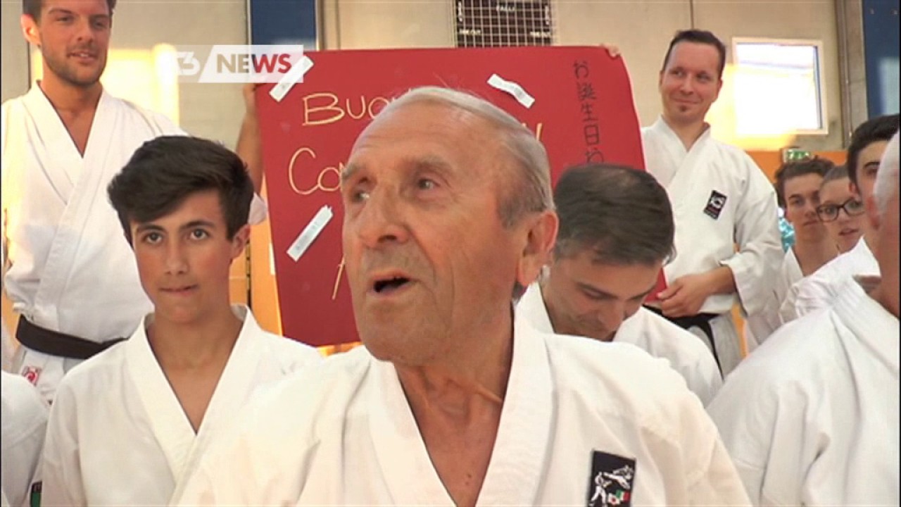 ARNALDO, CINTURA NERA DI KARATE A 83 ANNI