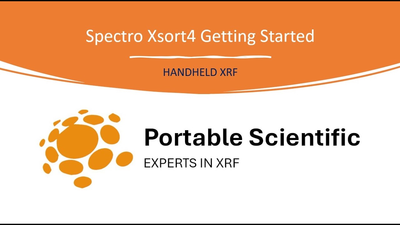 Spectro Xsort4 Quickstart Guide