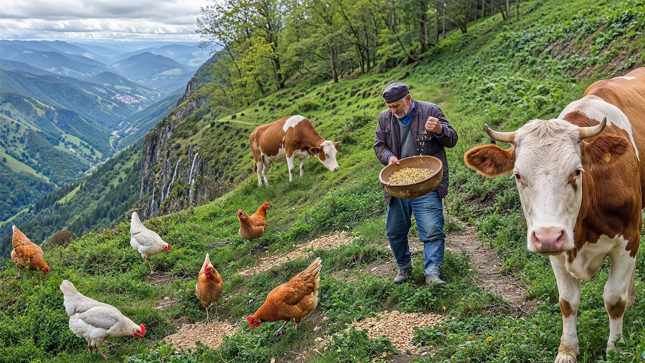 Coziest Rural Life Compilation 🏔️ Traditional Flatbread, Chicken Pilaf & Mountain Chores