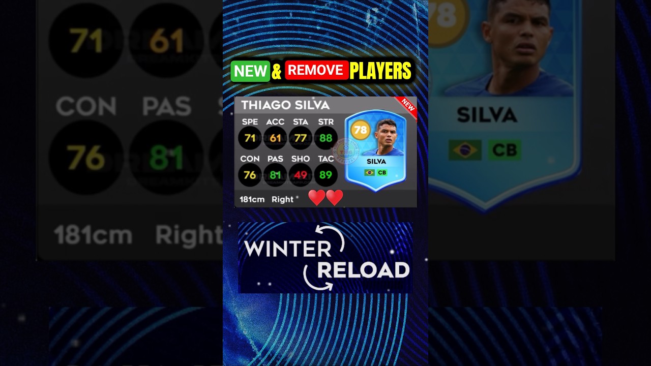 DLS 26 |💥 NEW PLAYERS & REMOVE PLAYERS IN DLS 26 #newupdate #dls26 #newplayer