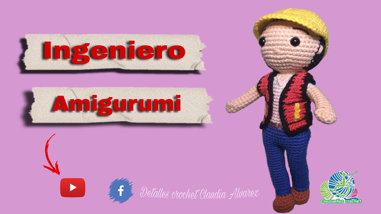 Ingeniero amigurumi (cuerpo parte 3)