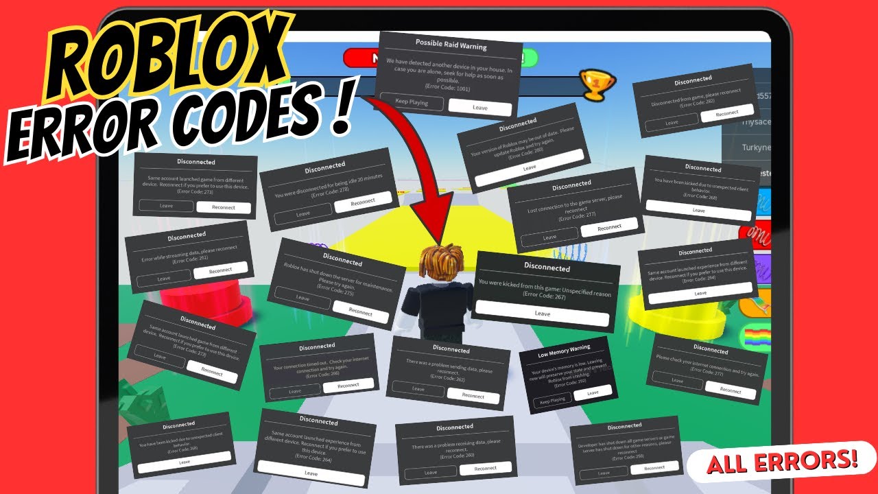 Every Roblox Error Code Explained!