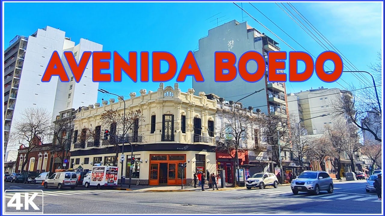 【4K】BUENOS AIRES, Recorriendo AVENIDA BOEDO - Barrio de BOEDO, Argentina 4K Video Vlog