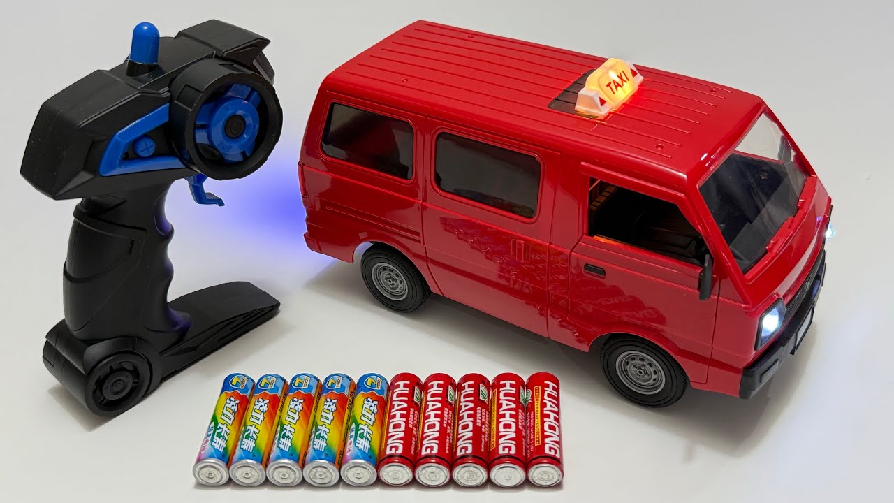 Unboxing City RC Van, New 4WD RC Police Car, Electric Rotate Sports Car, High Speed RC Racing Car