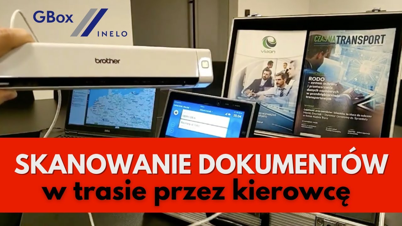 Skanowanie dokument&oacute;w przez kierowcę w ciężar&oacute;wce z GBOX Assist (Install)