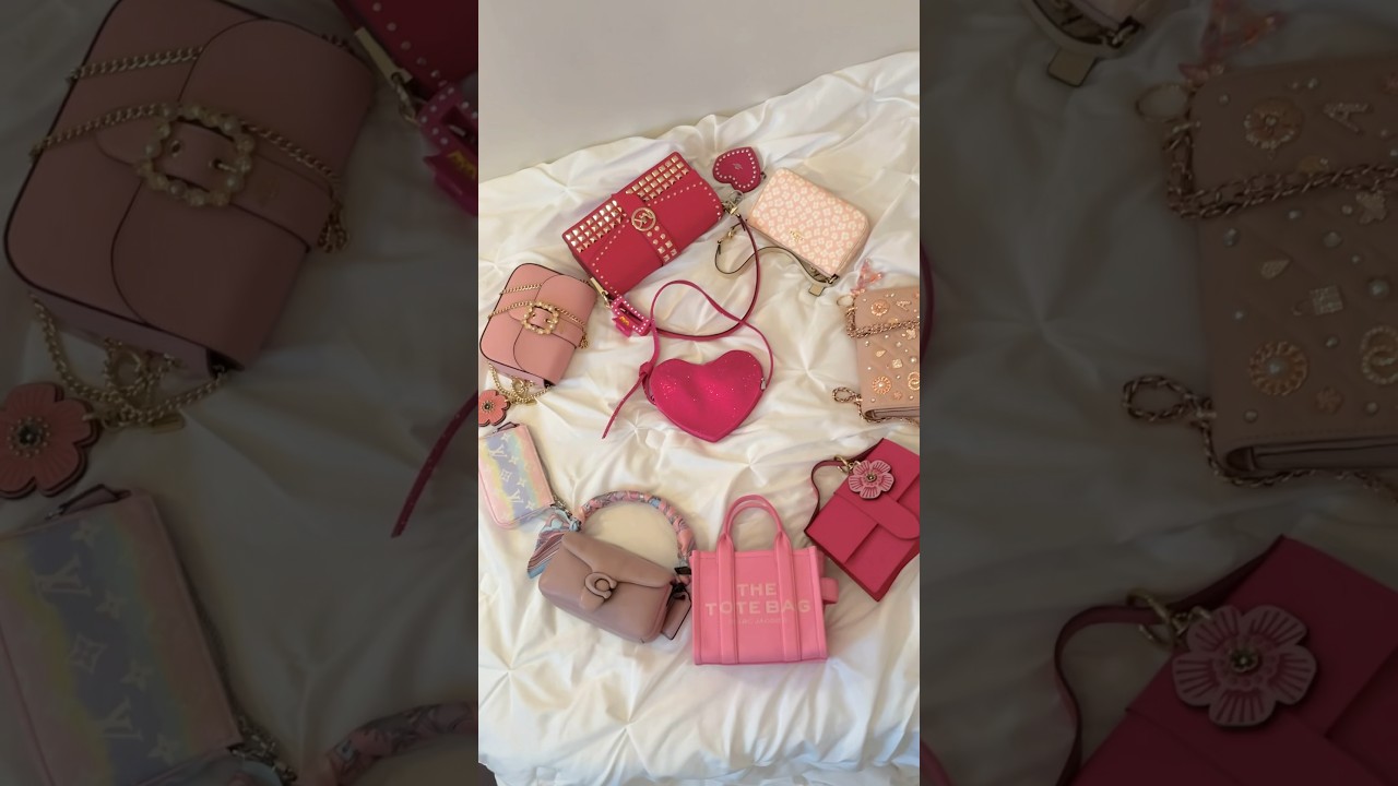 Can you guess what my favourite colour is? 🤪🩷 #pink #pinkbags #handbagcollection #handbag #fyp