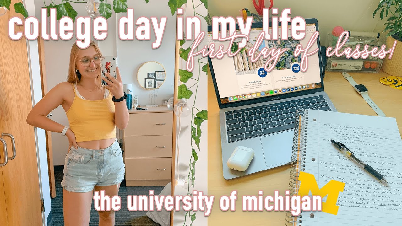 COLLEGE DAY IN MY LIFE 2021 | first day of classes vlog | University of Michigan