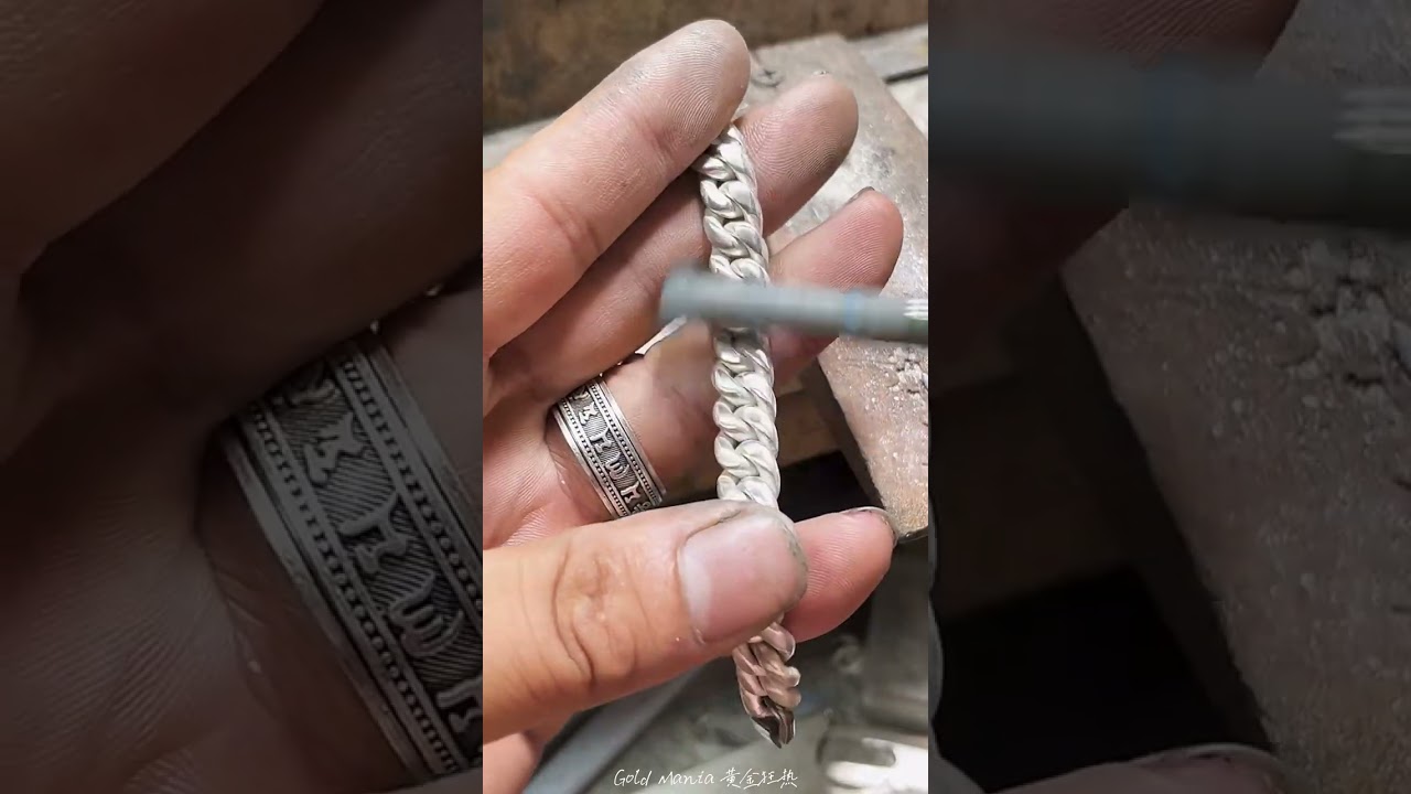 Making a Gorgeous men's Platinum Bracelet #viral #trending #shortvideo #shorts #short #video