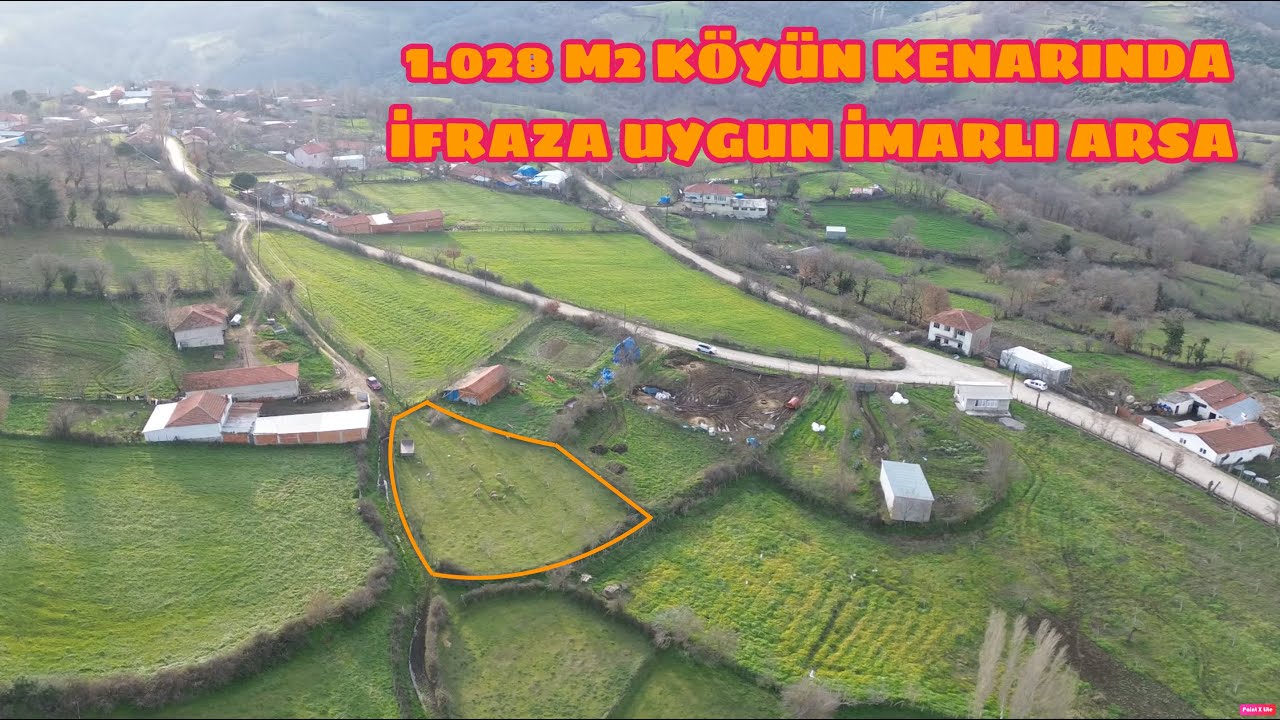 1.028 M2 KÖYÜN KENARINDA İFRAZA UYGUN İMARLI ARSA