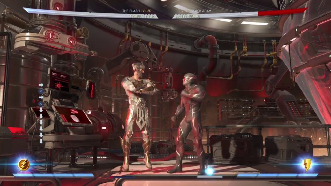 Injustice 2 The Flash : BnBs restands/resets/Crossups.