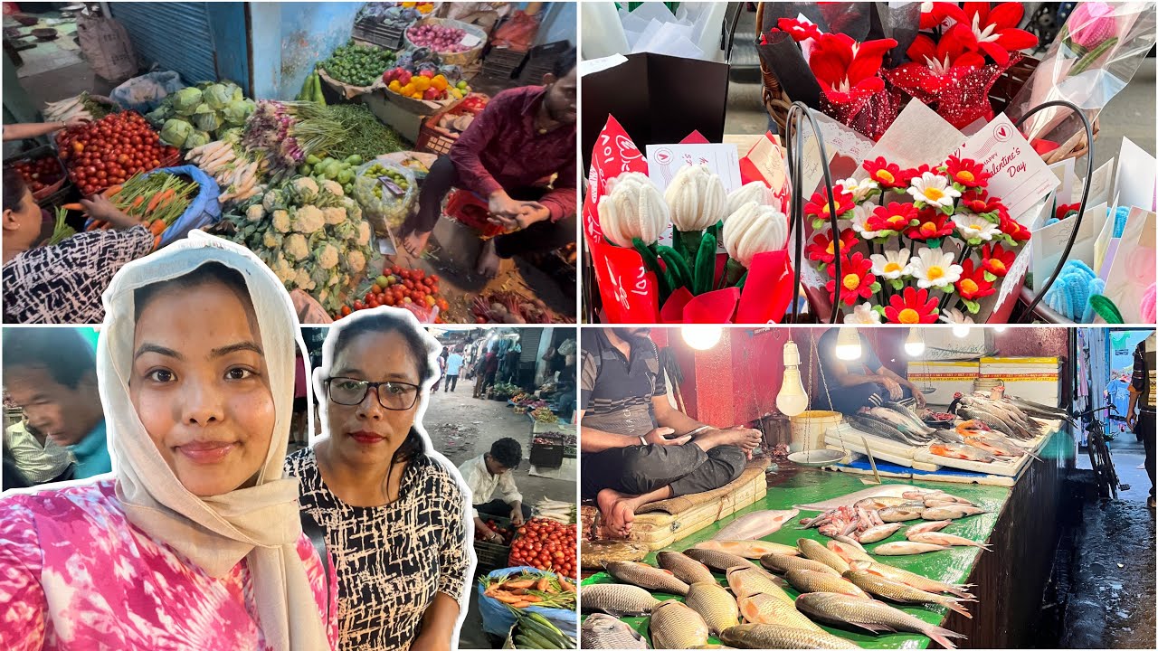 DIMAPUR NEW MARKET||GROCERY SHOPPING 💁‍♀️||valentine 💌 day preparation in DIMAPU♥️#ytviralvideo#