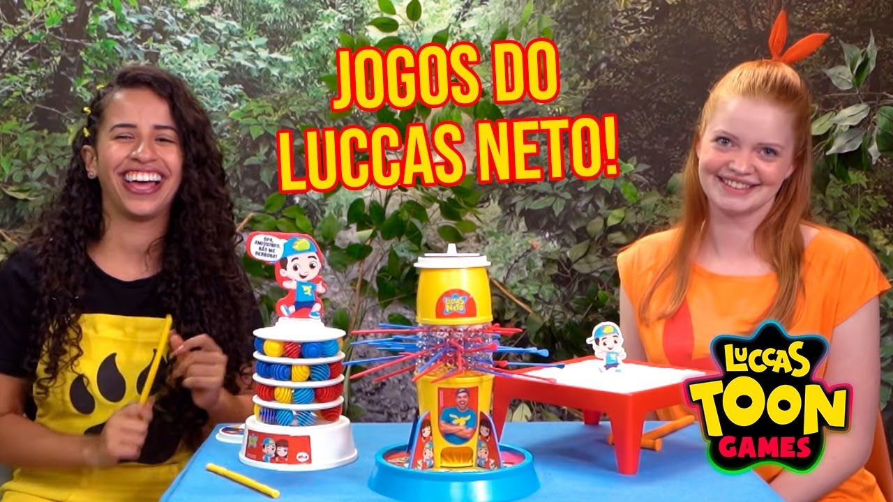 AS AVENTUREIRAS BRINCARAM COM OS JOGOS DO LUCCAS NETO!!!