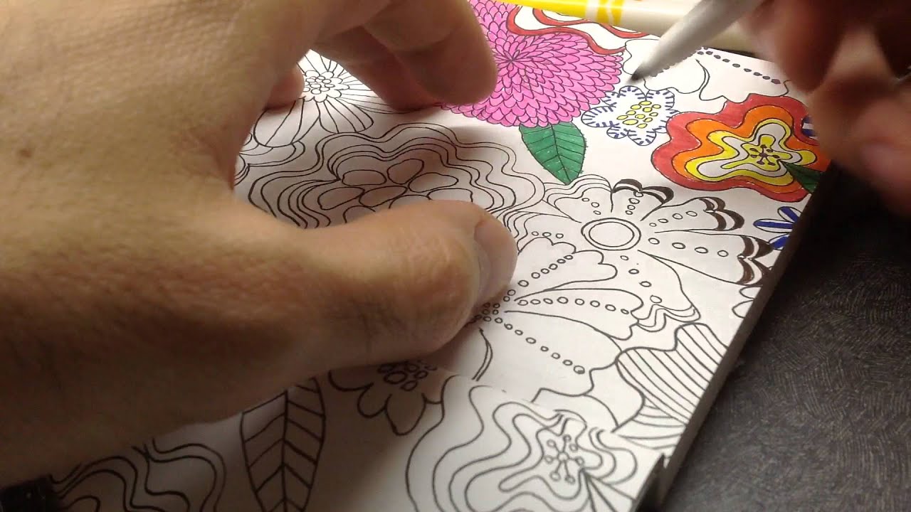 ASMR coloring with marker 2, no talking