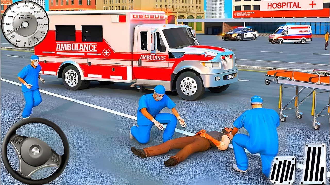 Ambulance Rescue City Driving Simulator 3D - Ambulance Wala Game - Android GamePlay 