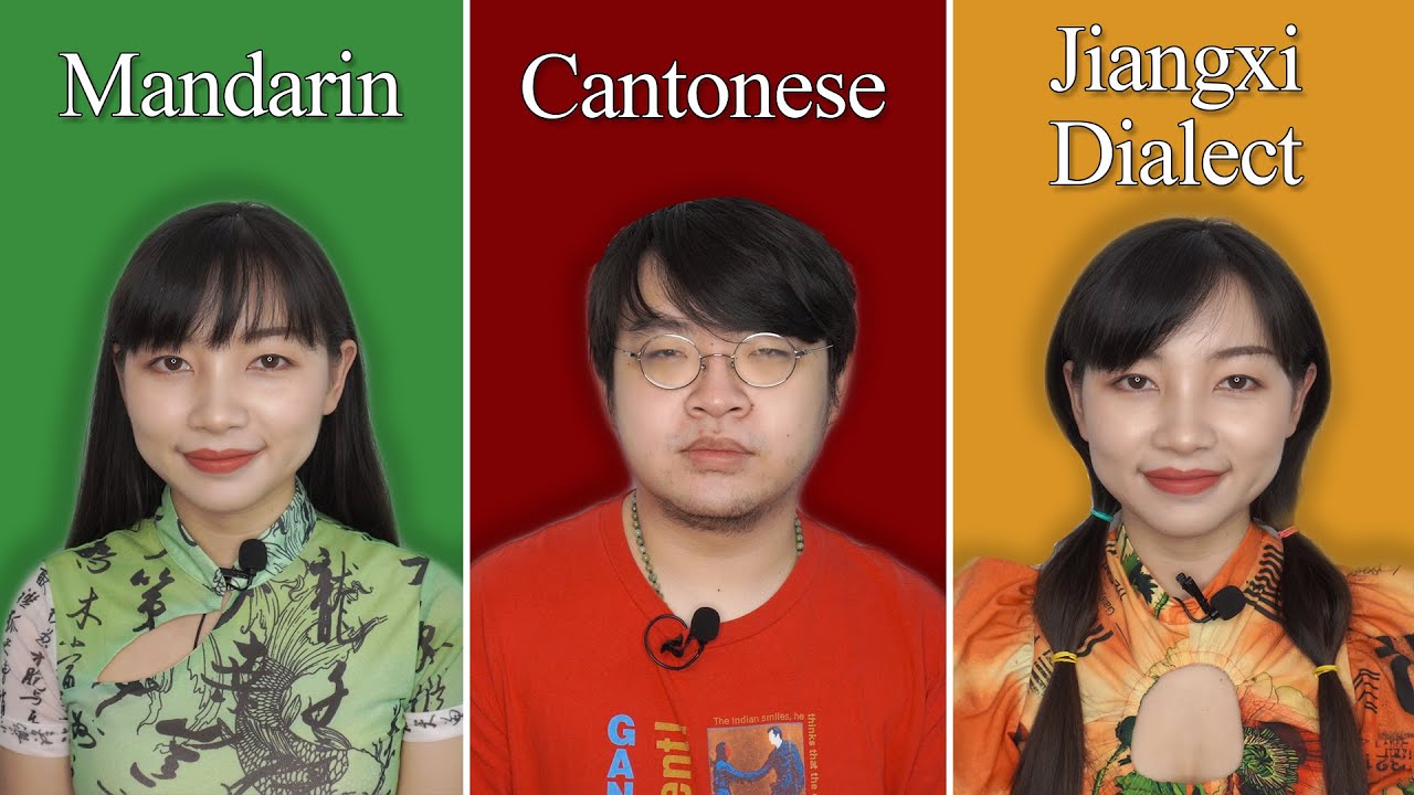 Clothes Vocabulary in Mandarin & Cantonese & Jiangxi Dialect