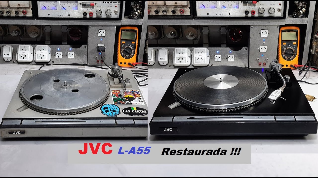 JVC L-A55. Restauración completa de la tornamesa