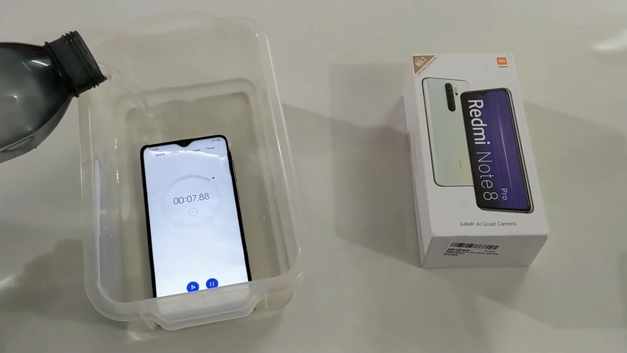 Redmi Note 8 Pro Water Test | Redmi Note 8 Pro Water and Durability Test | Thetechtv