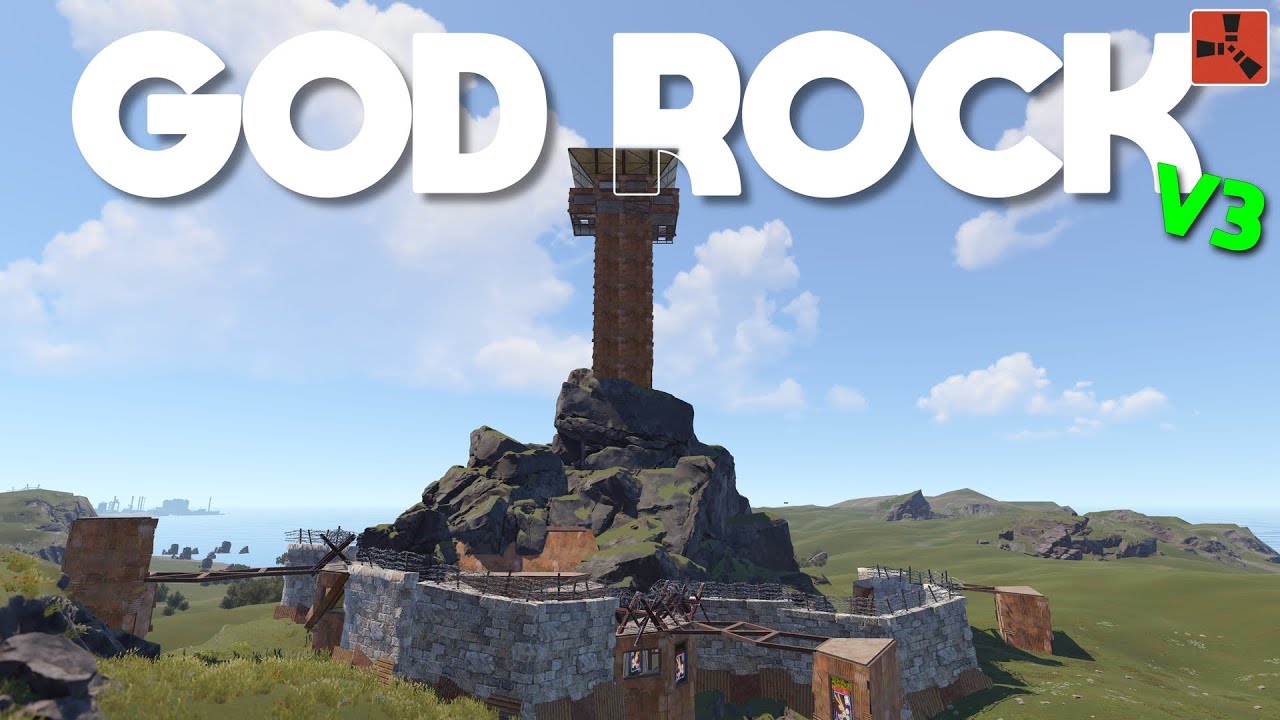 RUST - GOD ROCK V3 Bunker Base Design New 2025 Base Design