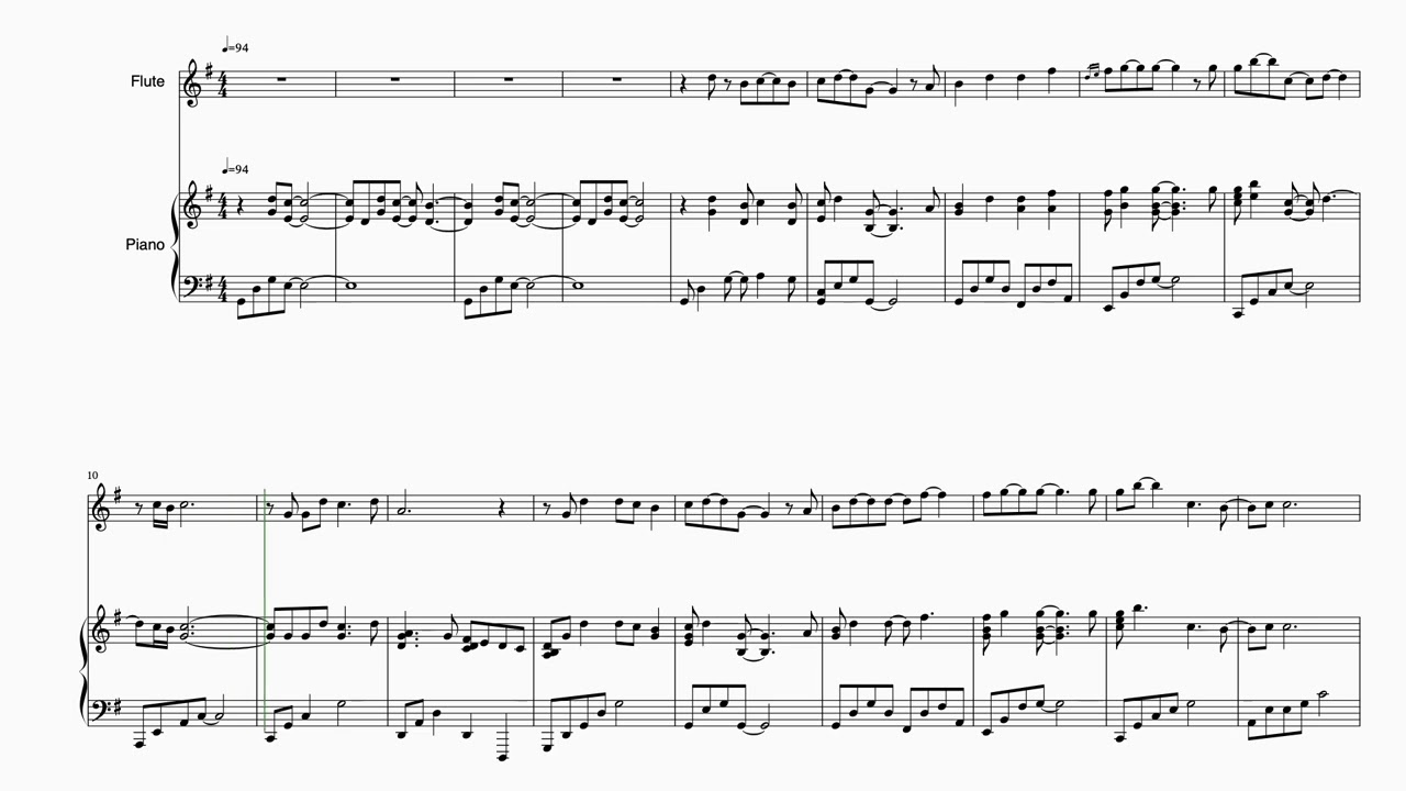 [Both Sides Now] Flute and Piano Duet Preview