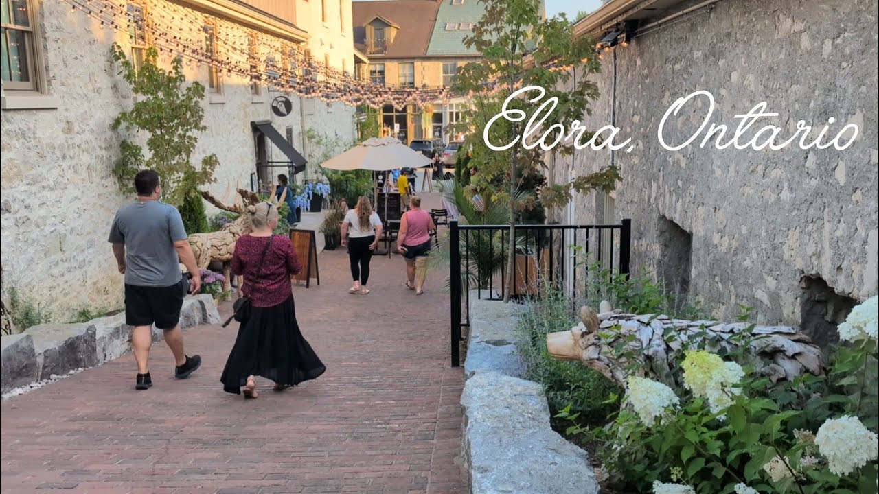 Walking through Elora, Ontario - Charming streets and scenic views | August 2025 | 4K