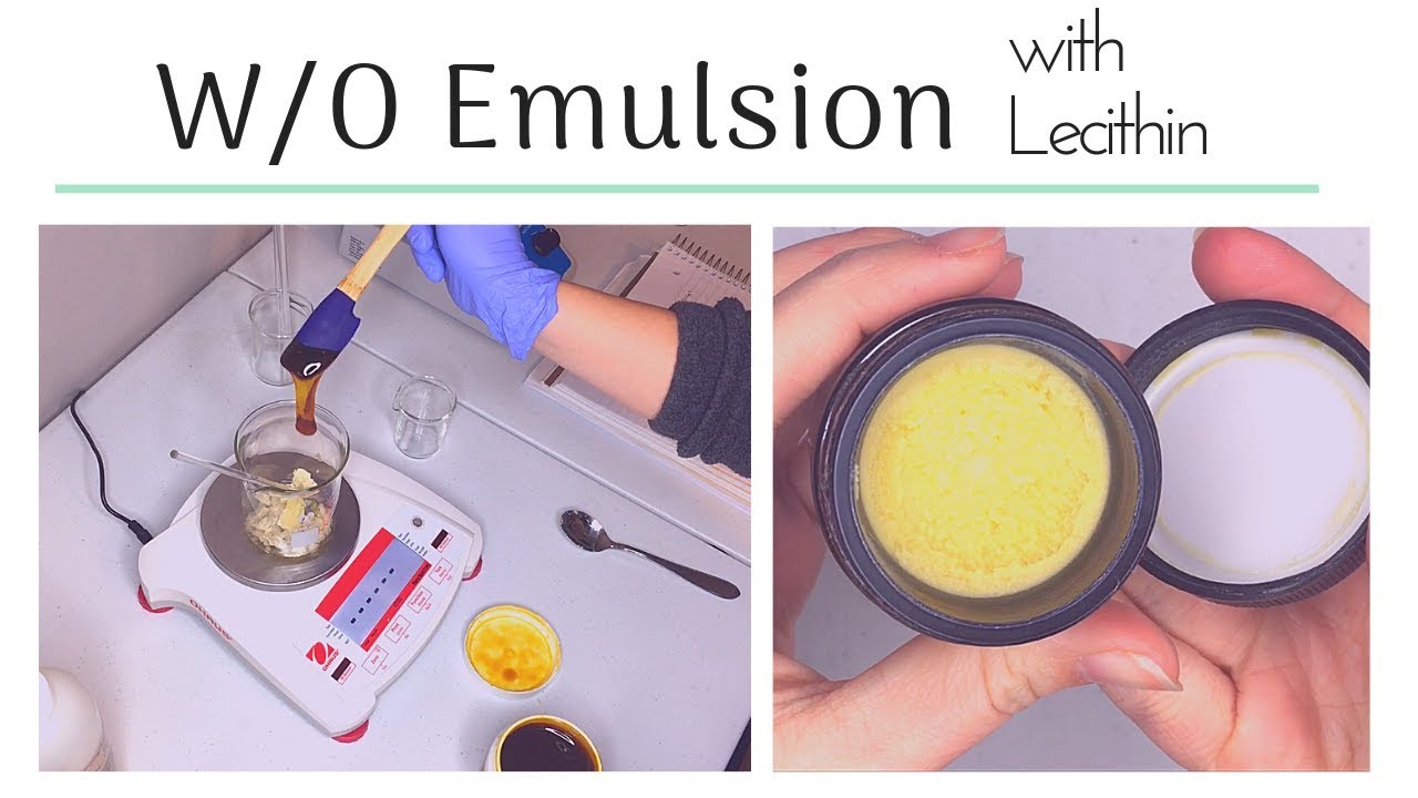 Making a Water in Oil Emulsion with Lecithin
