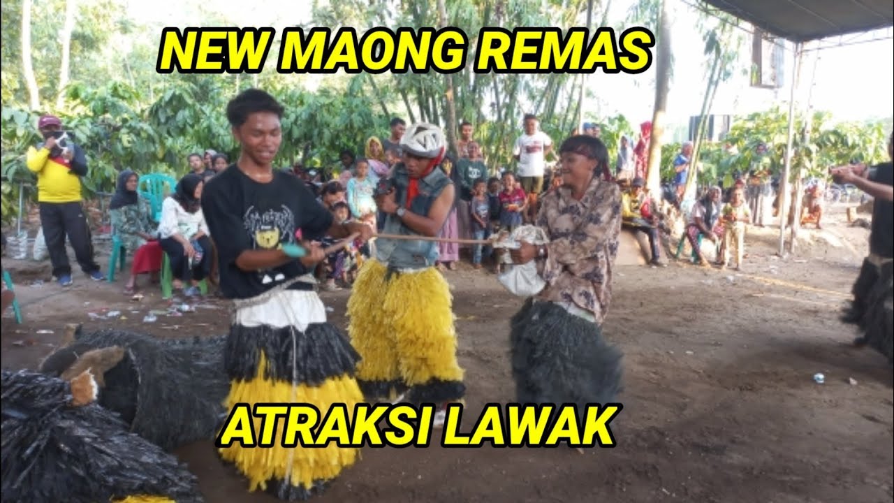 ATRAKSI LAWAK NEW MAONG REMAS BIKIN HEBOH PENONTON DI SUMBER JAMBE BERGOYANG