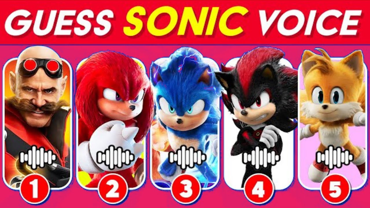 Guess The Sonic 3 The Hedgehog 3 Character by Voice 🎬🦔💙 Sonic 3 Trailer 2 Movie Song |facto boy quiz