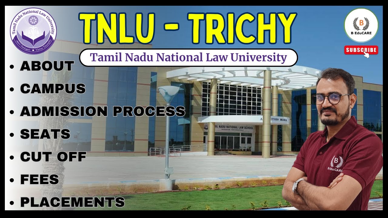 All About TNLU NLU - TAMILNADU| Seats, Cut Off, Campus, Fees & Placements #nlu #clat #tamilnadu