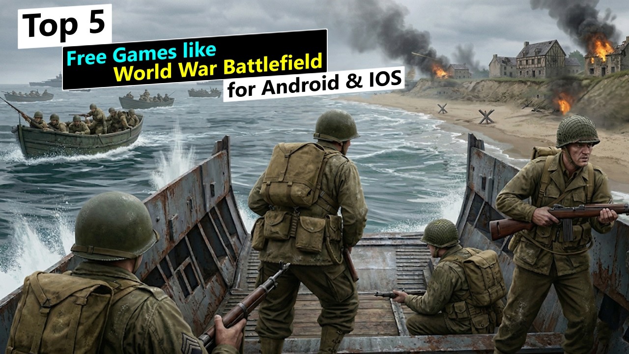 Top 5 Free Games like World War Battlefield for Android