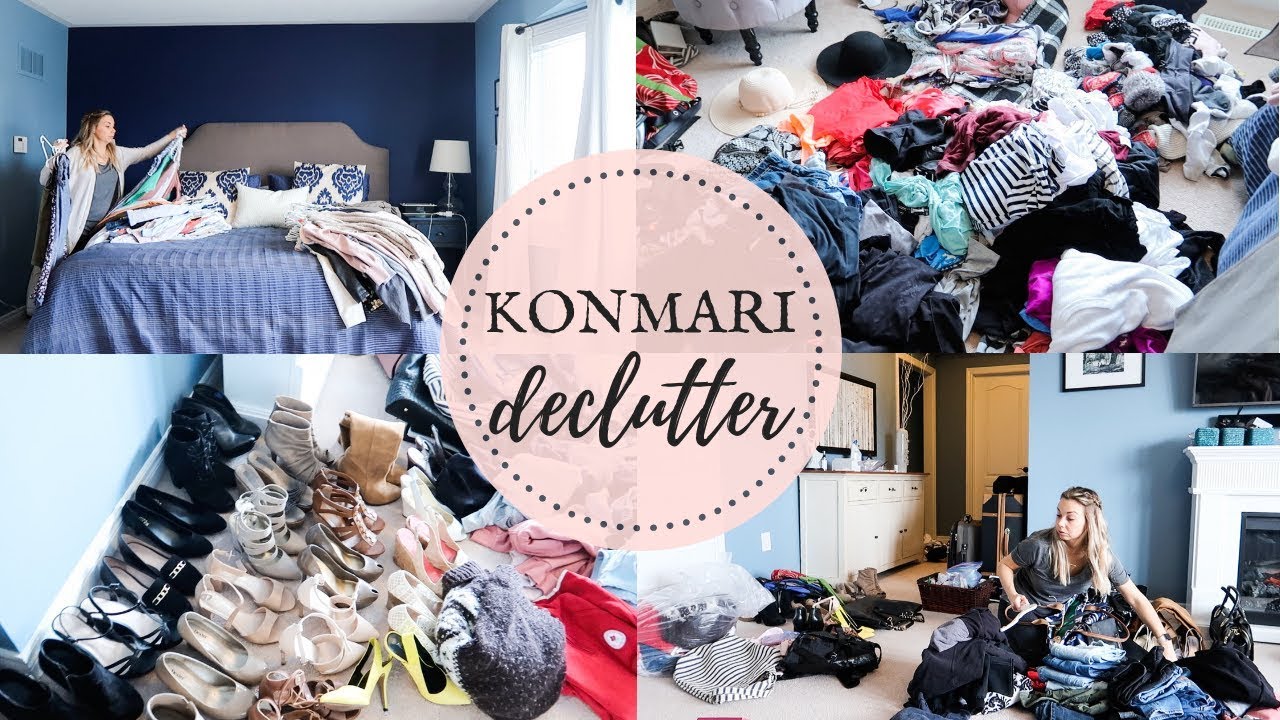 KONMARI METHOD EXTREME CLOSET DECLUTTER | Part 1: Declutter | Nesting Story