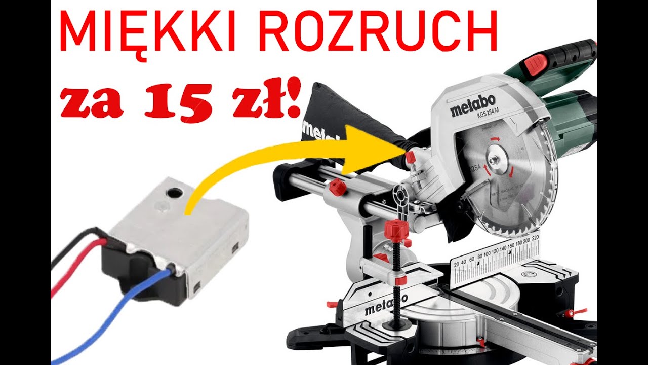 Montaż wolnego rozruchu w ukośnicy Metabo (Soft-Start)