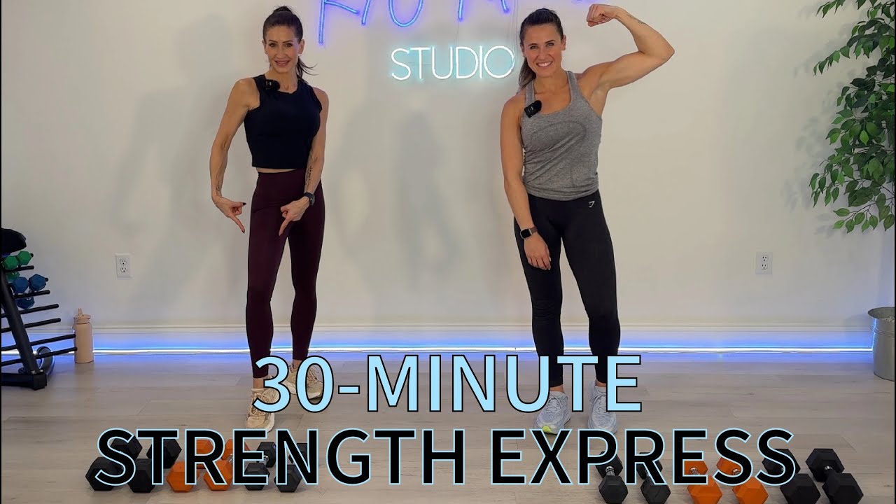 30-MINUTE FULL BODY STRENGTH WORKOUT / COMPLETE UPPER AND LOWER BODY STRENGTH TRAINING W/ DUMBBELLS
