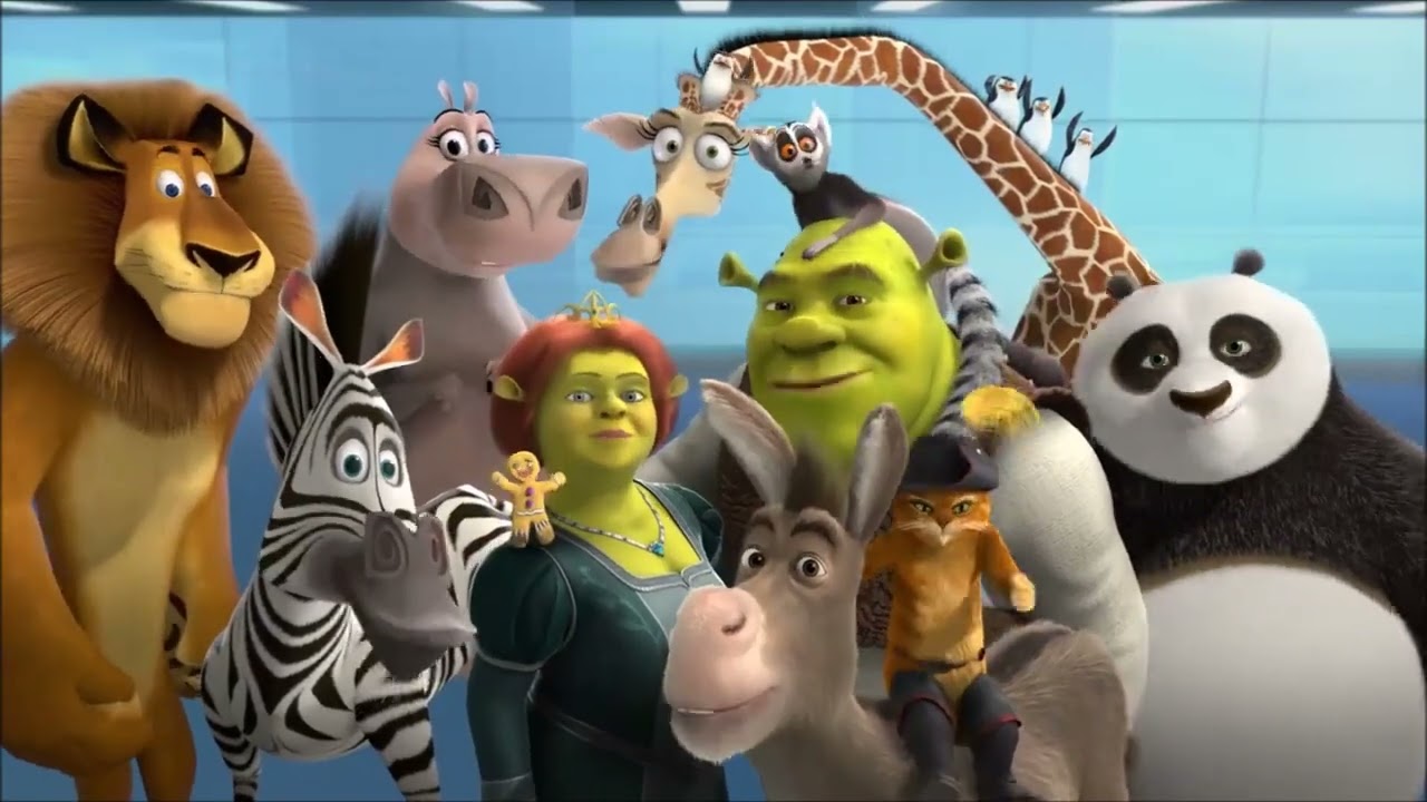 Dreamworks Characters sing the Intel jingle