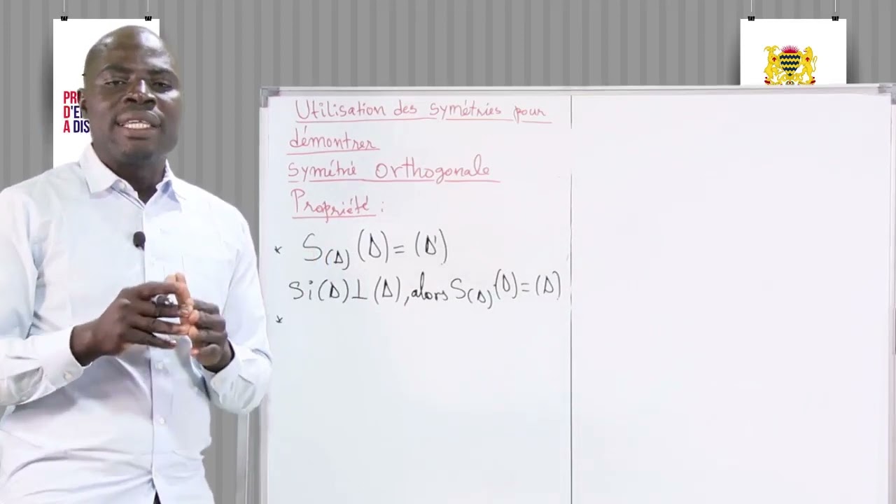 Lecon 117 Utilisation des symétrie pour démontrer symétrie Orthogonale