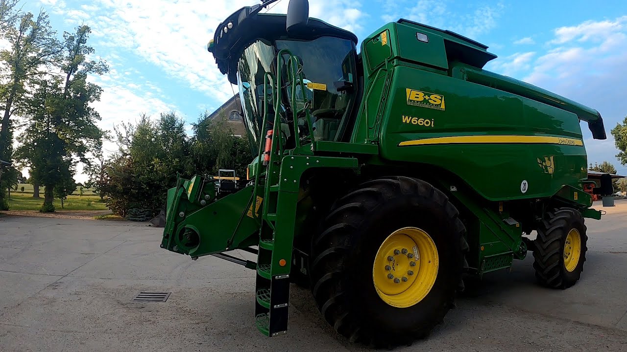 Najpiękniejszy nowy kombajn w gospodarstwie John Deere W660i