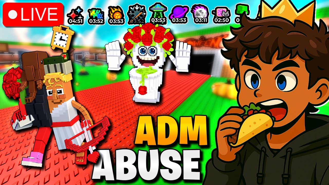 🌮 EVENTO DE ADM ABUSE | ROUBE UM BRAINROT AO VIVO NA TERÇA DOS TACOS #roblox #brainrot