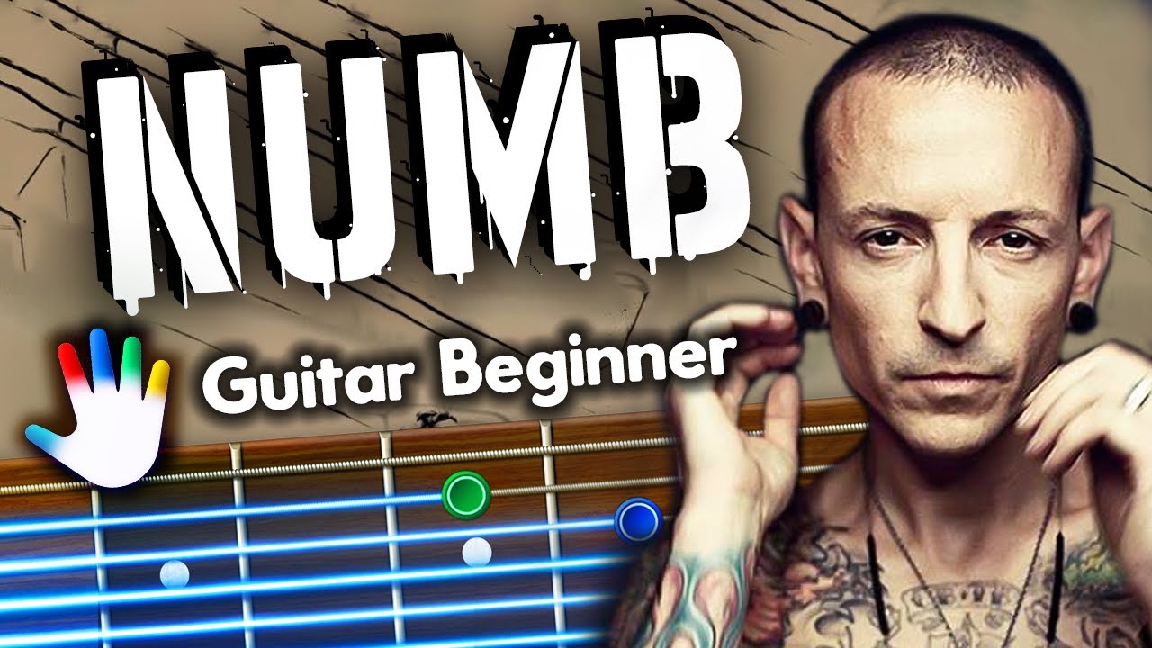 Numb Guitar Lessons for Beginners Linkin Park Tutorial | Easy Chords + Lyrics + Backing Track
