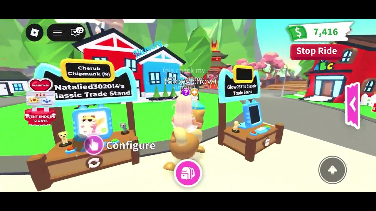 Playing adopt me