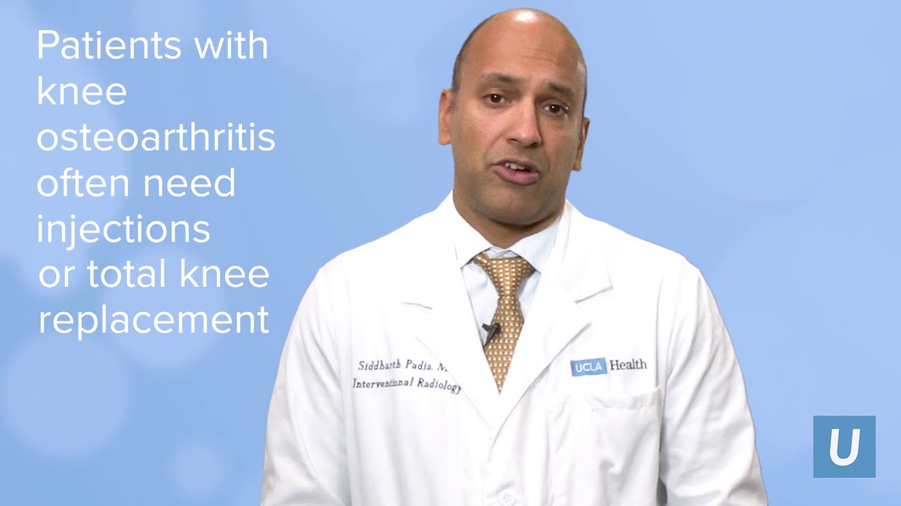 Genicular Knee Embolization - Sid Padia, MD | UCLA Interventional Radiology