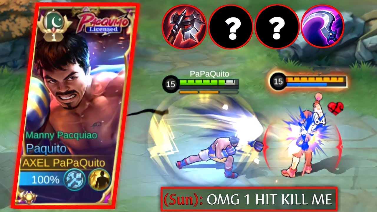 TOP GLOBAL PAQUITO 1 HIT BUILD AND EMBLEM TO PUSH SOLO RANK TO MYTHIC | MLBB