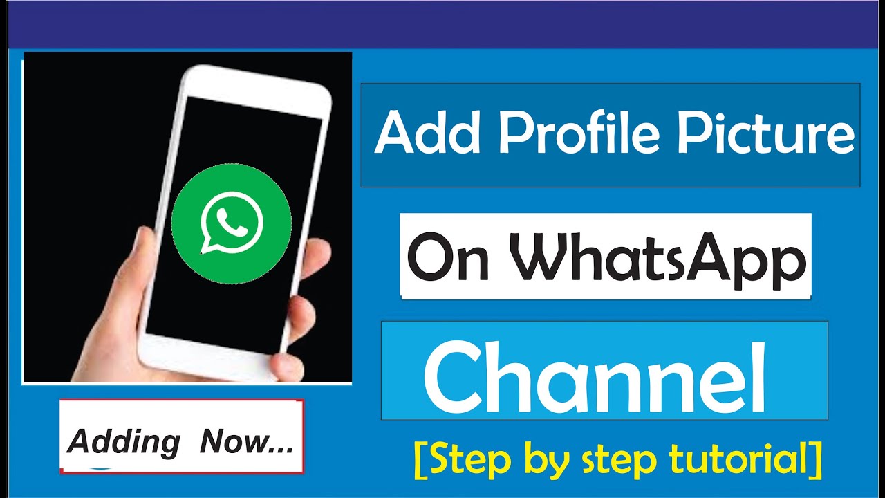 How To Add Profile Picture On WhatsApp Channel