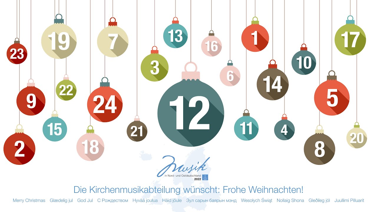 Musikalischer Adventskalender 2022 der Gebietskirche Nord- und Ostdeutschland. Das 12. T&uuml;rchen