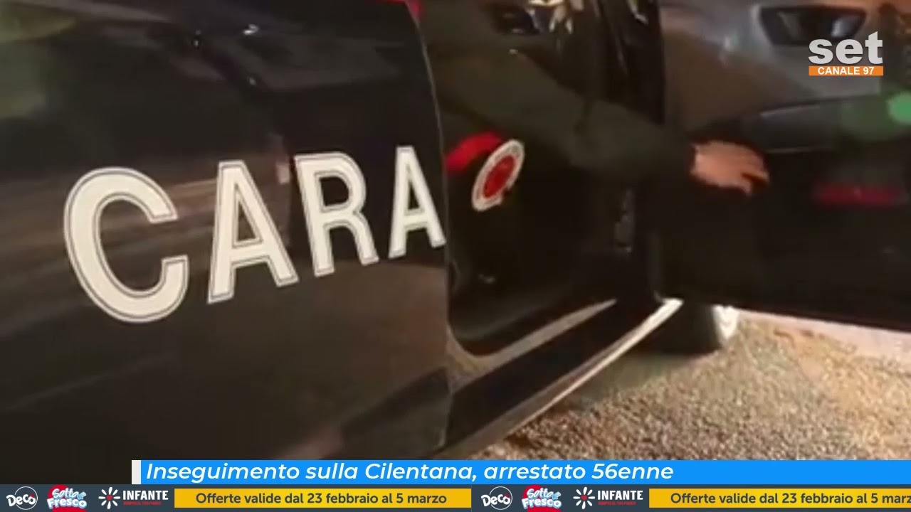 Inseguimento sulla Cilentana, arrestato 56enne
