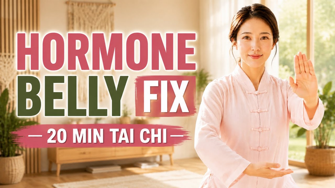 Hormone Belly After 45? Finally Flatten It with 20 min Gentle Tai Chi | No Jump